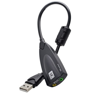 Adaptor audio USB 2.0 cu doua porturi jack 3.5mm pentru microfon si casti