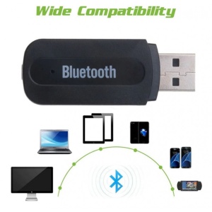 Adaptor Receptor Audio USB cu Bluetooth Techstar® A2DP, Jack 3.5mm, Transmitator AUX, Negru - Img 7