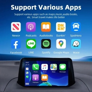 Techstar M17+ - ecran cu interfata multimedia, functii si meniuri CarPlay/Android Auto