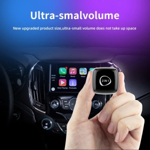 Techstar M5 adaptor wireless CarPlay si Android Auto 2-in-1, conectare automata (imagine demonstrativa)