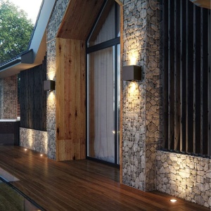 iluminat terasa exterior cu aplica LED Techstar Cube negru