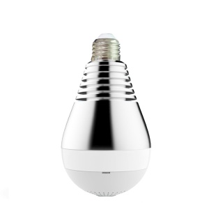 Bec LED Smart Techstar® Supraveghere Video Camera Panoramica 360 grade FullHD 1080P Wireless 2MP Socket E27 V387 - Img 1