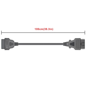Cablu prelungitor OBD2 100 cm intins, conectori drepti 16 pini
