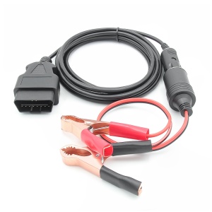 Cablu alimentare ECU JFIND JC02 cu clesti si siguranta inline