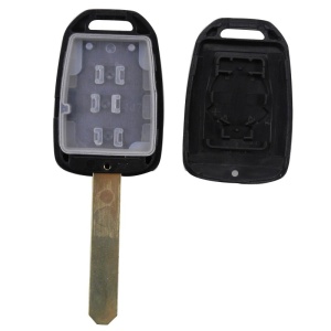 Carcasa cheie auto Techstar compatibila Honda Accord Civic CR-V Pilot Fit, set complet 3 butoane, cu lama metalica