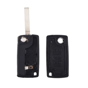 Set carcasa cheie Peugeot Citroen 2 butoane cu fata si spate