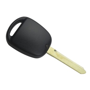 Carcasă cheie auto Mitsubishi cu două butoane, lama dreaptă poziționată oblic