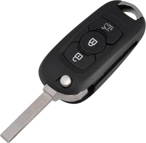 Carcasa cheie auto Techstar tip flip 3 butoane cu lama SX9 pentru Opel Astra K 2015-2019 vedere spate