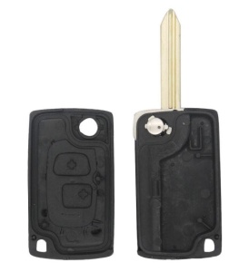 Carcasa cheie auto transformatoare in flip 2 butoane cu lama SX9 pentru Citroen Saxo Xsara Picasso Berlingo 1999-2008 vedere set exterior si interior