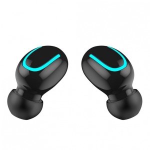 Casti Wireless Q32 TWS Techstar®, Bluetooth 5.0, Conexiune Instanta, Waterproof IPX5, 1500mAh, Touch, Negru - Img 10