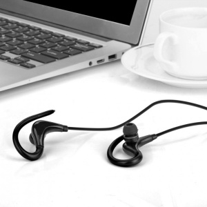 Casti Wireless Techstar® BT200, Bluetooth 4.1 ,HD Audio, Rezistente la Transpiratie, Comenzi pe Fir, Negru - Img 4