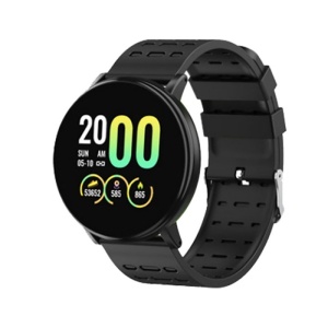 Ceas Smartwatch Techstar® 119 Negru, Bluetooth, 1.3 inch IPS, Monitorizare Puls, Tensiune. Oxigenare, Sedentarism - Img 1
