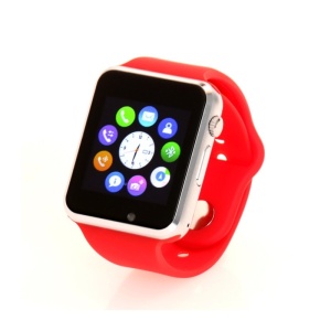 Ceas Smartwatch Techstar® A1, Camera Foto, Ecran 1.54inch, Bluetooth, Compatibil SIM si MicroSD, Apelare, Rosu - Img 3
