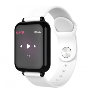 Ceas Smartwatch Techstar® B57, Waterproof IP65, Fitness Tracker Unisex, Monitorizare Puls, Bluetooth, Alb - Img 5