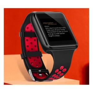 Ceas Smartwatch Techstar® C5, 1.54inch IPS LCD, Bluetooth 3.0 + EDR, Cartela SIM, MicroSD, Monitorizare Somn, Alerte Sedentarism, Rosu - Img 2