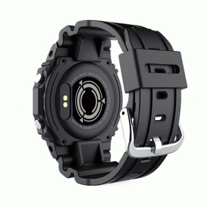 Ceas Smartwatch Techstar® i2, 0.96 inch LCD, Bluetooth 4.0, Monitorizare Puls, Tensiune, Somn, Alerte Sedentarism, Hidratare, Negru - Img 2