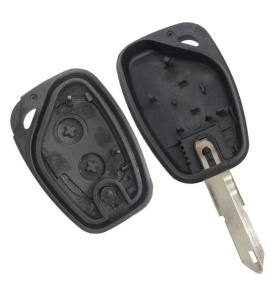 Două carcase chei Renault, cip ID46, lamă inclusă