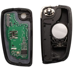 Cheie auto completa cu telecomanda Techstar compatibila cu Nissan Qashqai J11, Pulsar C13, Juke F15, X-Trail T32, Micra, 2 butoane, 433 MHz, 4A PCF7952E, CWTWB1G767, interior carcasa