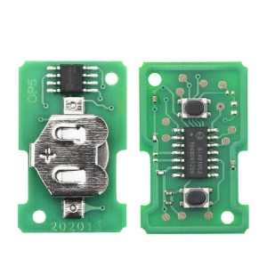Cheie auto completa cu telecomanda Techstar compatibila cu Opel Corsa C, Combo, Meriva, Tigra, Vauxhall, 2 butoane, 433 MHz, 5WK48669, placa electronica