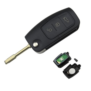 Cheie auto Ford Focus, Fiesta, Mondeo, 3 butoane, cip 4D60, frecventa 433Mhz FO21