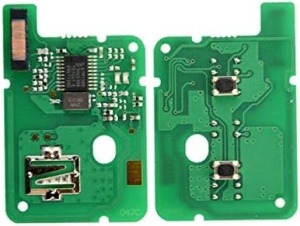 Placa electronica cheie auto VAC102 433MHz PCF7961M 4A - PCB fata si spate