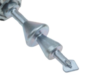 Cilindru incuietoare usa fata stanga cu cheie Techstar aftermarket pentru BMW Seria 3 E90 E91 E92 E93 vedere ax si mecanism