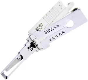 Decodor Lishi SIP22 vedere inclinata, pick 2-in-1 pentru contact si portbagaj