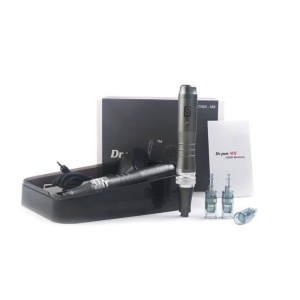 DermaPen Techstar® Dr Pen M8, 2 Capete de Rezerva, Ace Otel Inoxidabil, Corp Aliaj, Ergonomic, Regenerare Piele, Lifting, Viteza Reglabila, 6 Viteze, Gri - Img 5