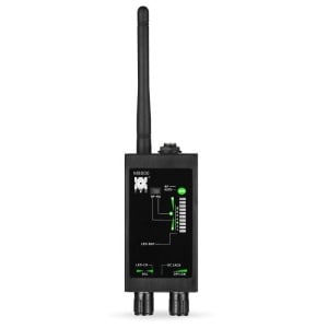 Detector aparate spionaj Techstar M8000 vedere frontala cu antena scurta