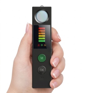 Detector multifuncțional Techstar K15 ținut în mână, pentru detectarea camerelor ascunse, GPS și semnalelor RF
