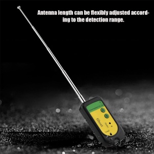 Detector RF Techstar cu antena telescopica extinsa pentru cautarea semnalelor wireless