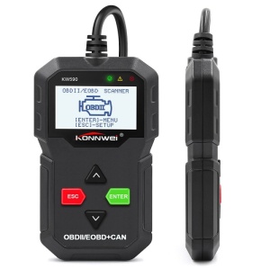 Tester OBDII KONNWEI KW590 cu cablu si husa protectie