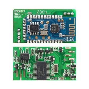 Detaliu placa electronica OBD2 Techstar V018 cu circuite integrate