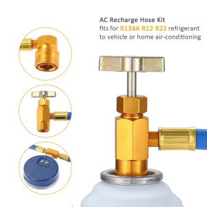 schema componente kit incarcare freon AC auto Techstar
