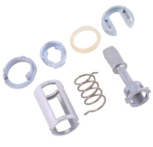 Kit reparatie incuietoare yala usa fata Techstar compatibil VW Golf 4 1997-2006 Bora 1997-2006 7 piese vedere completa
