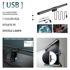 Prezentare lampa LED monitor Techstar cu control tactil
