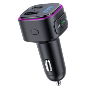 Modulator FM Techstar® T46Q, Wireless, Bluetooth 5.0, Quick Charge 3.0, Microfon Integrat, Ambient Light - Img 2