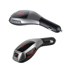 Modulator FM Techstar® X5, Wireless, Bluetooth 5.0,Microfon Integrat, FM Transmitator, Voltaj Baterie, USB, Slot MicroSD - Img 2