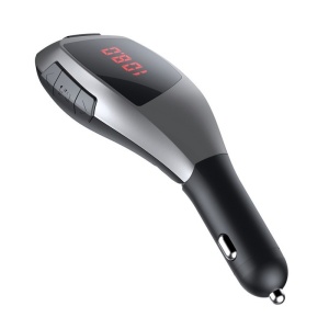 Modulator FM Techstar® X5, Wireless, Bluetooth 5.0,Microfon Integrat, FM Transmitator, Voltaj Baterie, USB, Slot MicroSD - Img 5