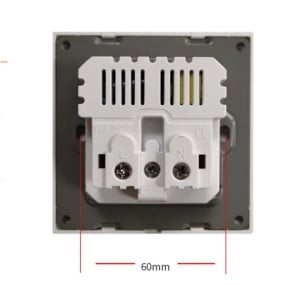 priza Techstar PCU1 negru cu 2 USB spate mecanism si conexiuni
