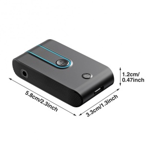 Receptor Bluetooth Techstar® J28, Bluetooth 5.0, Microfon Incorporat, CVC8.0, DSP, AUX, Acumulator Incorporat, Multipoint, HandsFree, Type-C - Img 8
