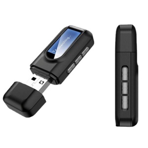 transmitator si receptor bluetooth Techstar T16 cu ecran LCD negru