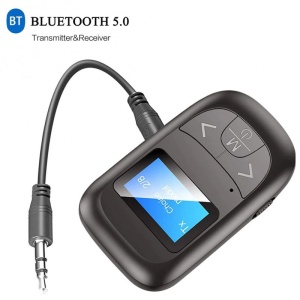 kit receptor transmitator bluetooth Techstar T14 cu cablu AUX si incarcare microUSB