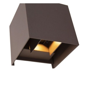 aplica LED patrat Techstar Cube negru lumina rece pentru exterior