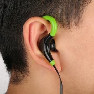 Resigilat Casti Wireless Techstar® BT200, Bluetooth 4.1 ,HD Audio, Rezistente la Transpiratie, Comenzi pe Fir, Verde - Img 4