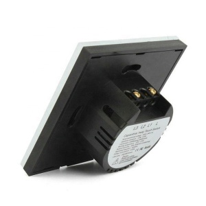 Resigilat Intrerupator Touch Techstar® TG02, Sticla Securizata, Design Modern, Iluminare LED, 2 Faze, Negru - Img 3