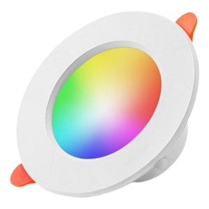 Resigilat Spot Led RGB inteligent Techstar® ,5W, 2700-6500K, Control vocal, compatibil cu Amazon Alexa si Google Home, WiFi 2.4 GHz, Alb - Img 1
