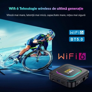 Resigilat TV Box Techstar® HK1 K8 RK3528 Smart Media Player, 8K, RAM 4GB, ROM 64GB, Bluetooth 5.0, Android 13, RK3528 Quad Core ARM Cortex-A53, Culori RGB Programabile, Telecomanda IR, Negru - Img 12