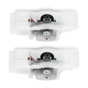 Kit emblemă logo LED Peugeot - Set complet 2 piese, montaj pe portiere
