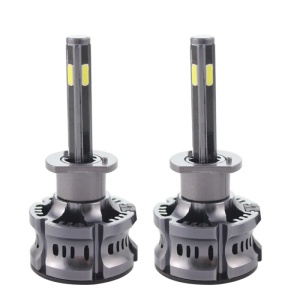 Set 2 LED-uri Auto Techstar® N8, H1, 50w, 5500 Lumeni, 3000K-8000K, AUTO, 12-24 Volti, COB, Canbus, Radiator Aluminiu, 3 Nuante - Img 1